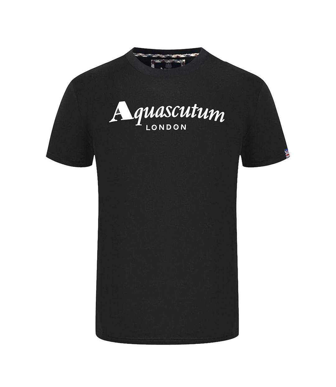 T-shirt London Homme Noir Aquascutum-1