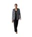 Womens/ladies Satin Double-breasted Blazer Grey I Saw It First-2