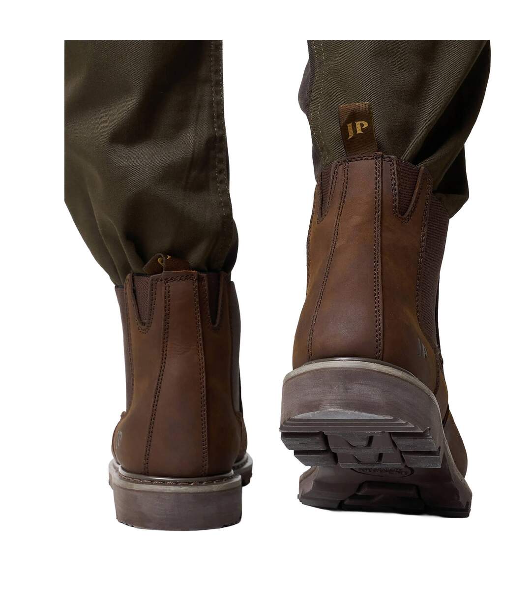 Mens Leather Safety Dealer Boots Brown Jack Pyke-4