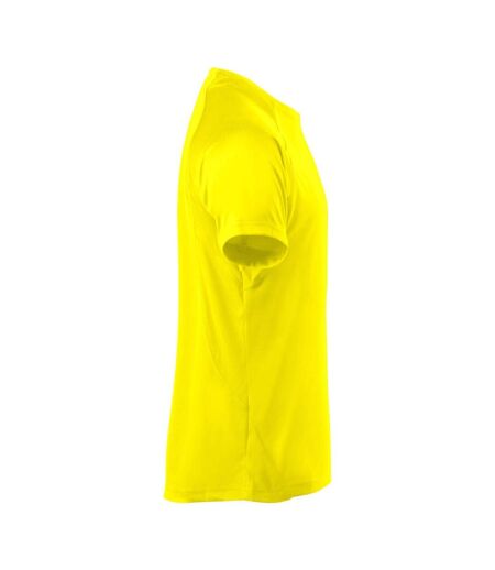 T-shirt Premium Homme Jaune Fluo Clique