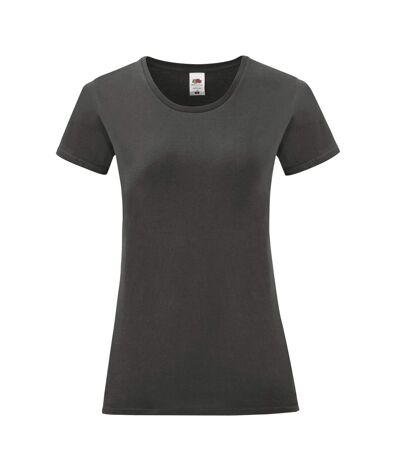 T-shirt iconic femme graphite clair Fruit of the Loom