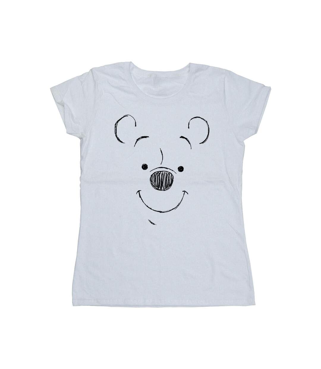 Disney T-shirt en coton Winnie The Pooh Winnie The Pooh Face Womens/Ladies (Blanc) - UTBI44830-1