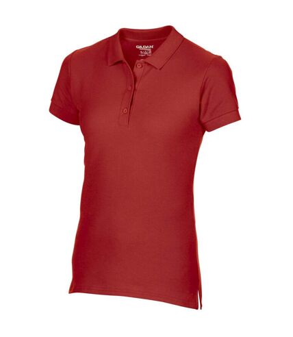 Polo femme rouge Gildan Gildan