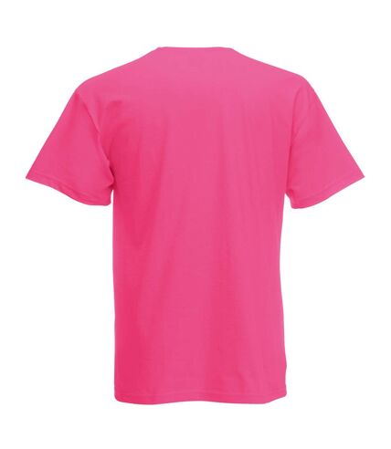 Mens Short Sleeve Casual T-Shirt (Hot Pink) - UTBC3904