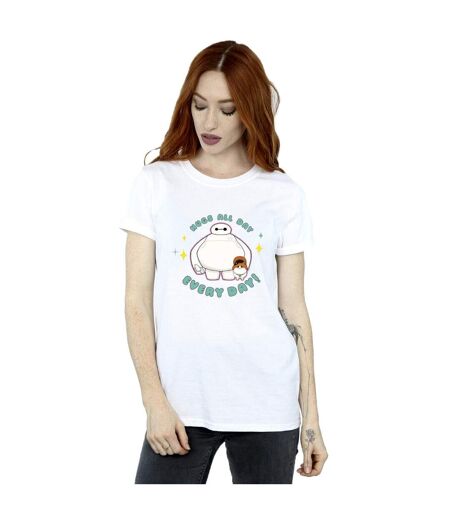 Disney - T-shirt BIG HERO BAYMAX HUGS EVERYDAY - Femme (Blanc) - UTBI15846