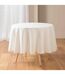 Nappe Ronde Jacquard Stella 180cm Blanc-1