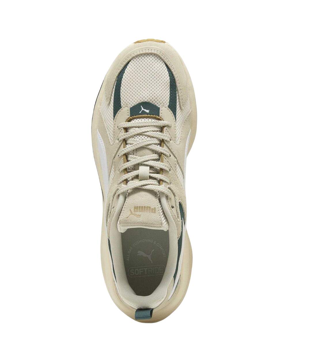 Womens/ladies Hypnotic Suede Low Cut Trainers Alpine White Snow Puma-3