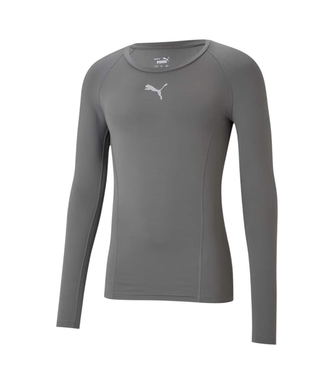 Mens Liga Long-sleeved T-shirt Smoked Pearl Puma-1