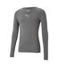 Mens Liga Long-sleeved T-shirt Smoked Pearl Puma-1