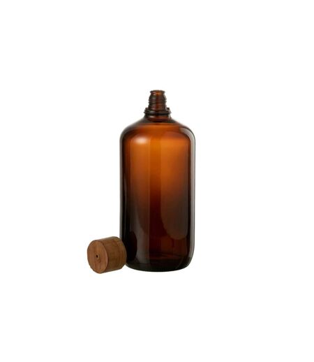 Bouteille en Verre Vintage 33cm Marron