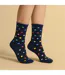 Sock Snob - 3 Paires de Chaussettes Femme à Pois et Rayures en Coton Douces-4