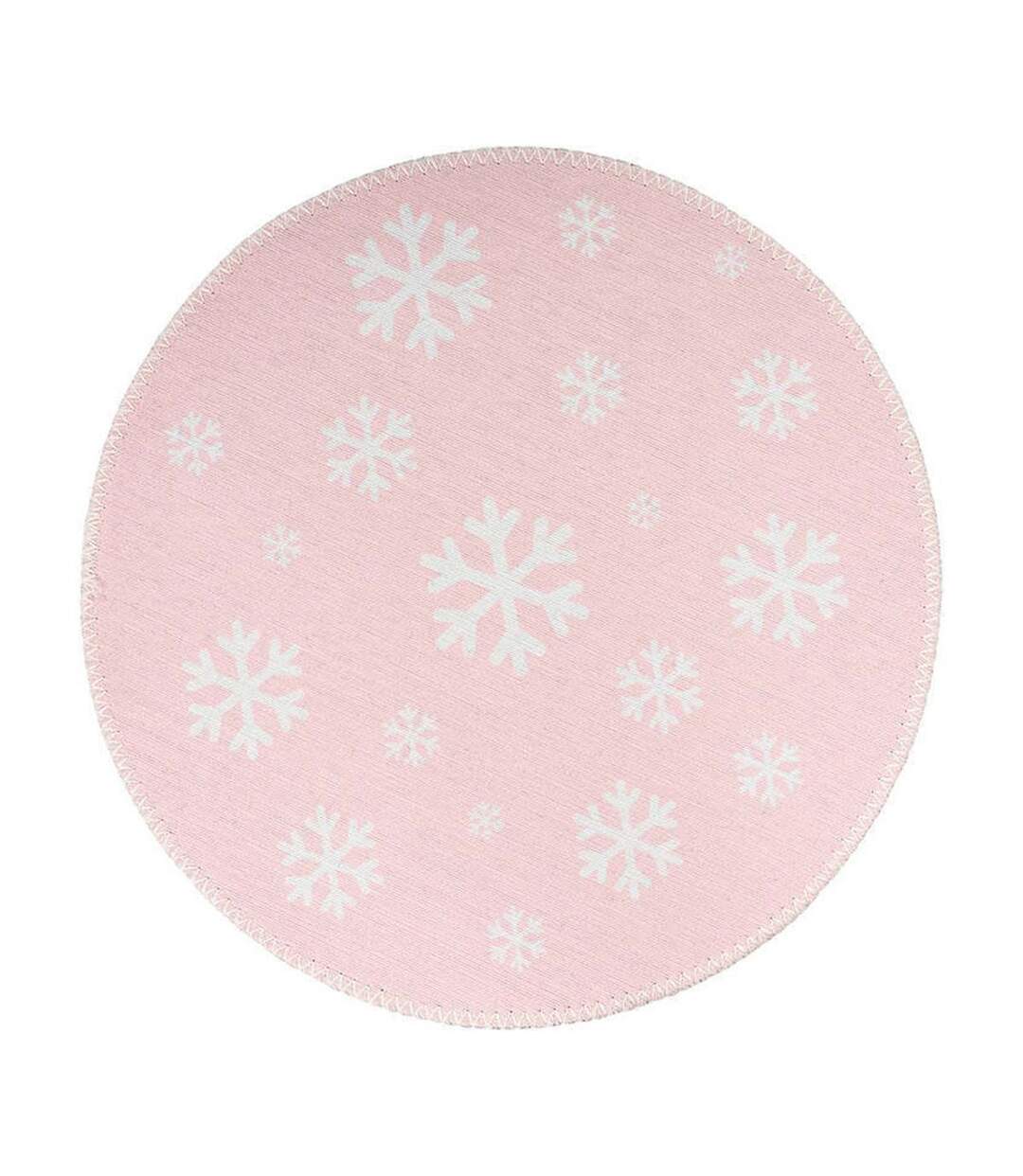 Tapis Rond Enfant Imprimé Bambini VIII 160cm Rose-1