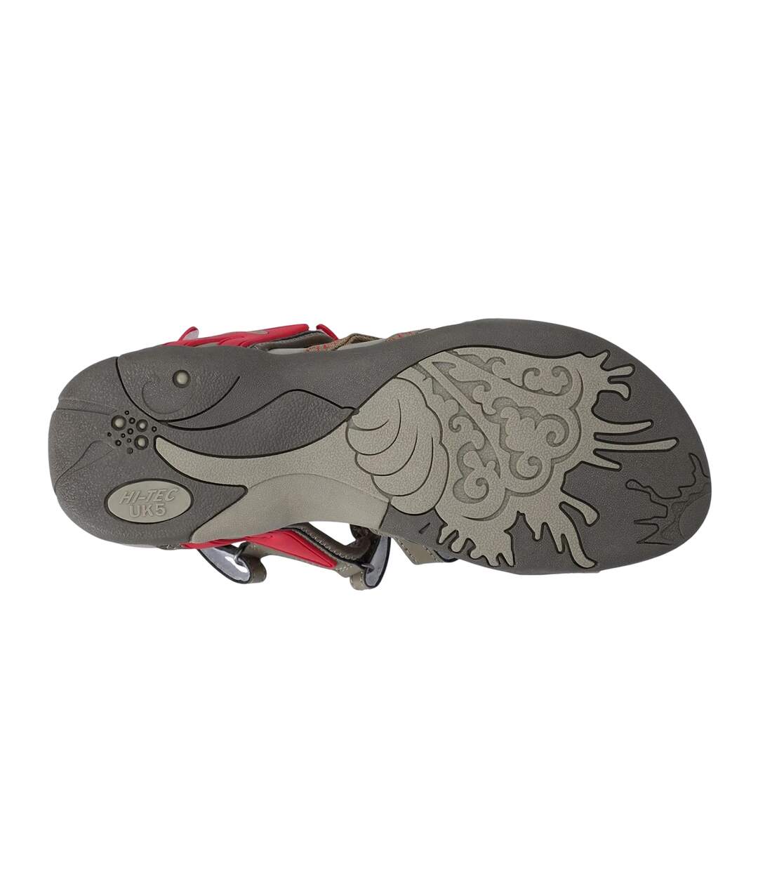 Sandales Savanna Femme Taupe Clair Kaki Coucher De Soleil Corail Hi-Tec-3
