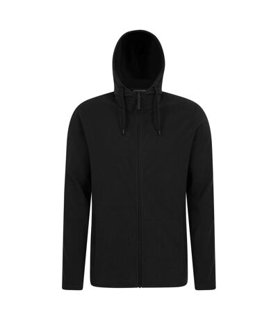Mens Camber Fleece Full Zip Hoodie Black Mountain Warehouse