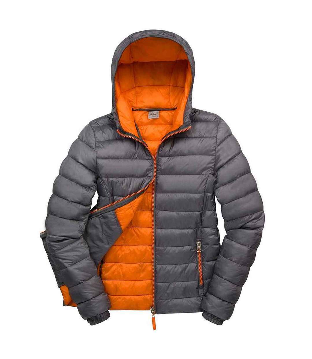 Doudoune matelassée snow bird femme gris / orange Result Urban-1