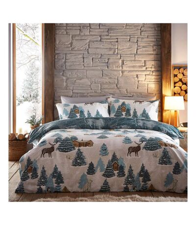 Arcticus arctic animals duvet cover set blue Furn