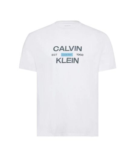 T-Shirt blanc homme calvin klein jeans calvinklei