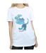 Disney Princess Womens/Ladies Ariel Filled Silhouette Cotton Boyfriend T-Shirt (White)