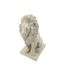 Statuette Déco Lion Stons 40cm Crème-4