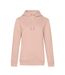 Womens/ladies queen hoodie rose tendre B&C