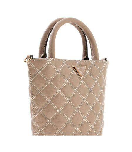 Sac Bandoulière Motif/style Matelassé Giully Femme Taille Unique Taupe Foncé Guess