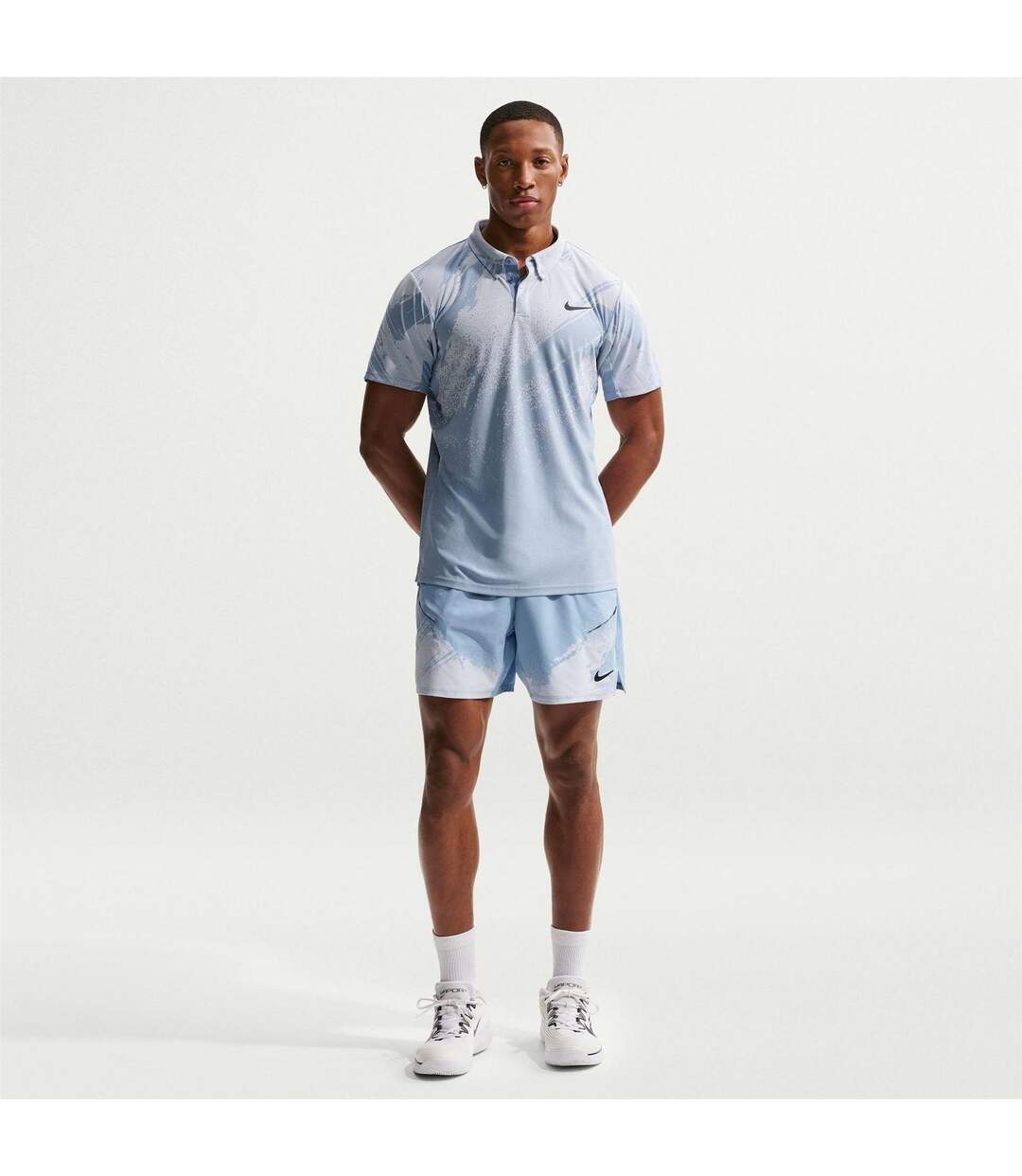 Short Court Homme Bleu Noir Nike-4