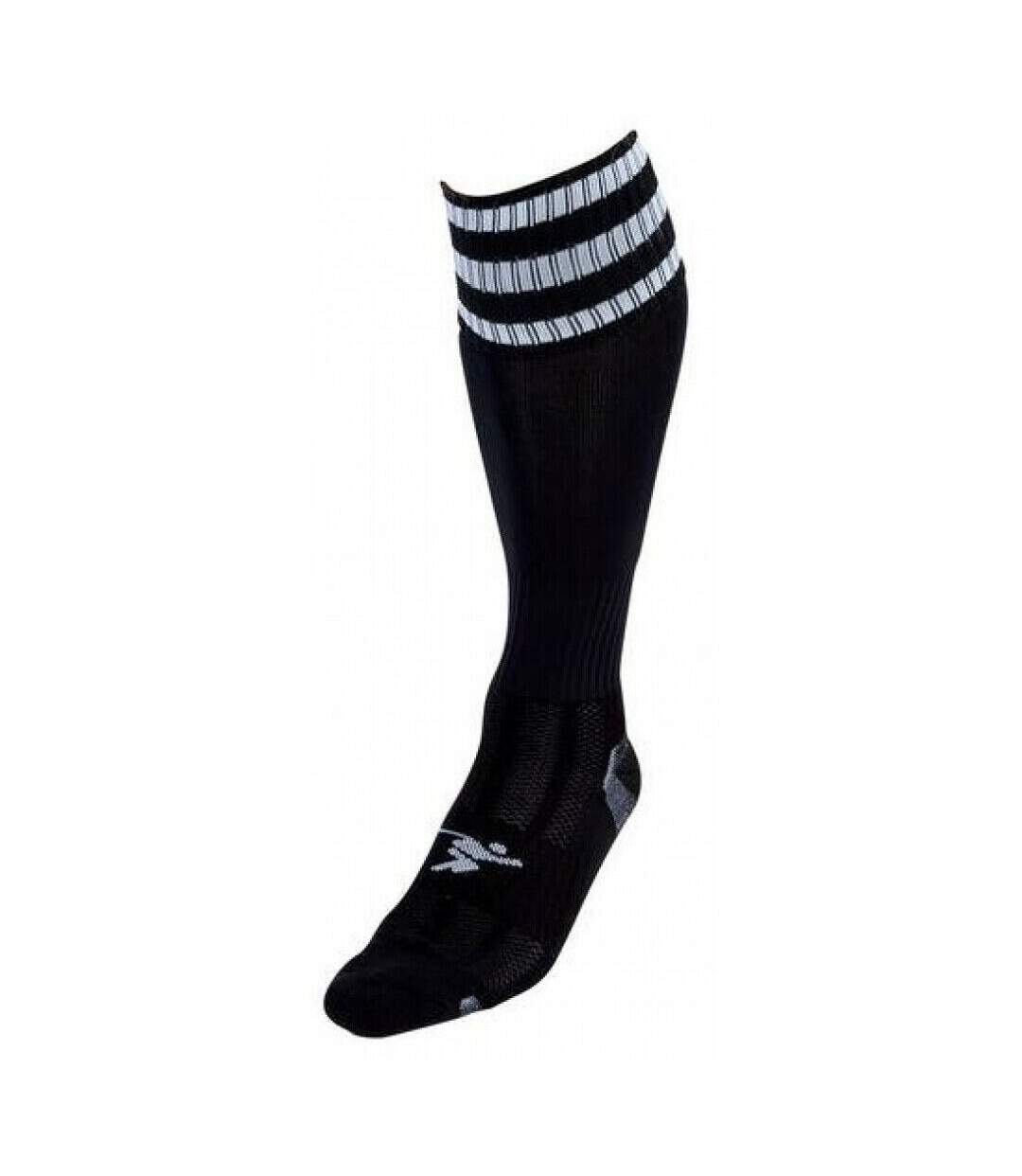 Chaussettes de football pro adulte noir / blanc Precision-1