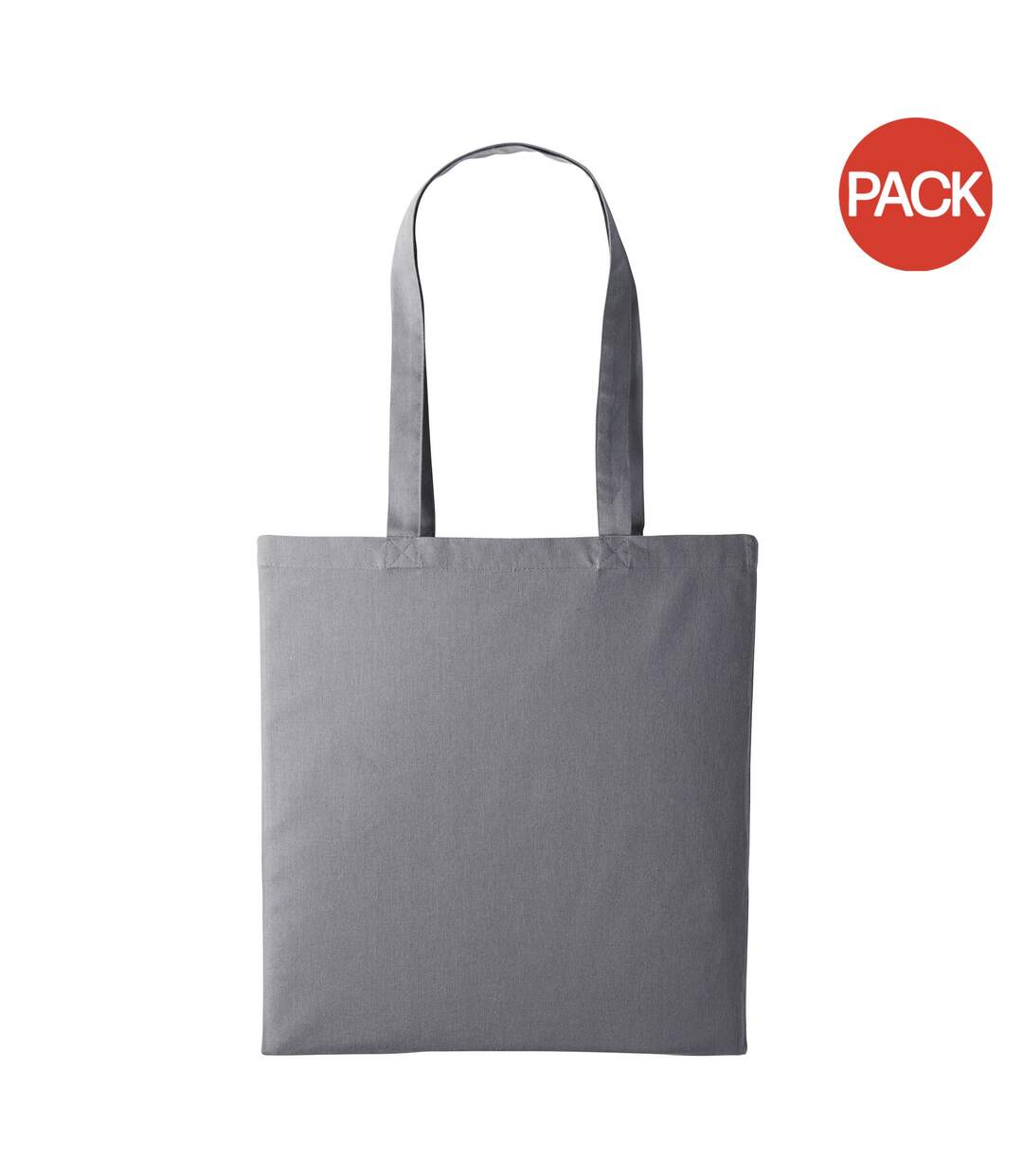 Plain Strong Shoulder Shopper Bag (Pack of 2) (Slate Gray) (One Size) - UTRW6989-1