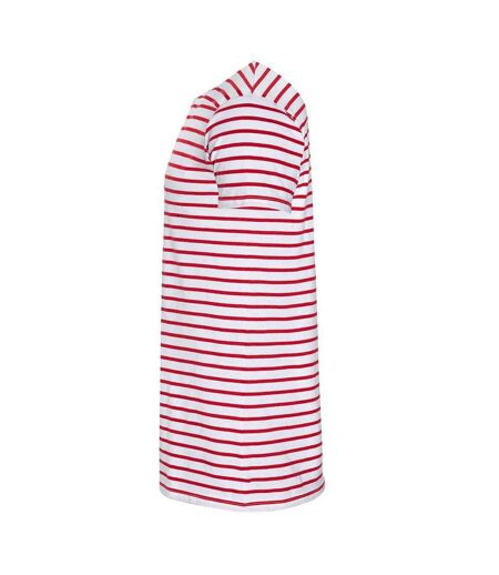 T-shirt Miles Homme Blanc Rouge SOLS