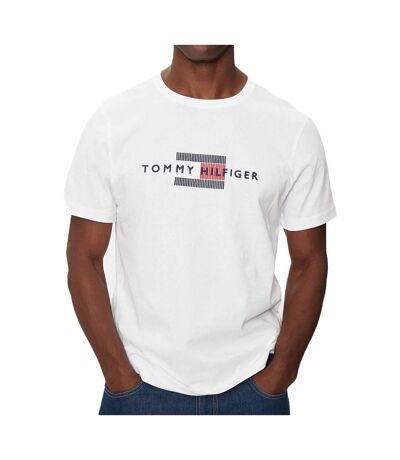 T-shirt Blanc Homme Tommy Hilfiger Flag - L