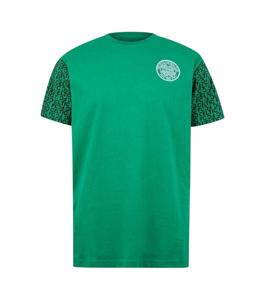Mens Celtic Branded Sleeve T-shirt Green Source Lab-1