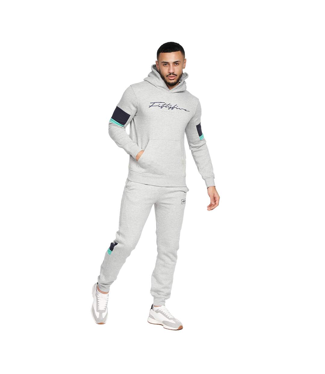 Mens Blastout Hoodie Grey Marl Crosshatch-4