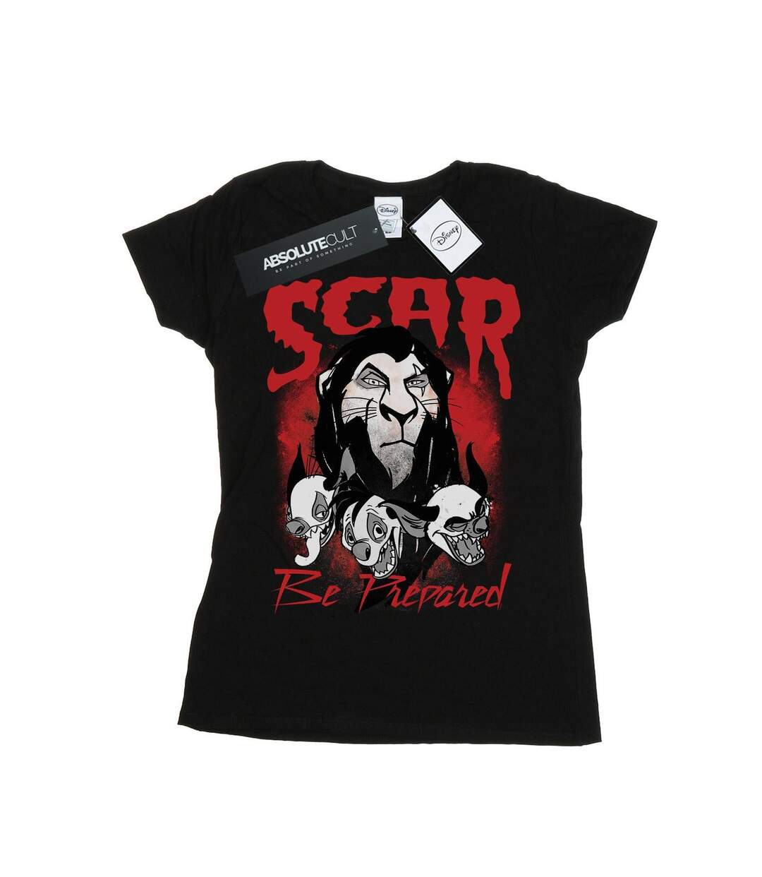 Disney Tee-shirt en coton Femme/Ladies The Lion King Scar Be Prepared (Noir) - UTBI25054-1