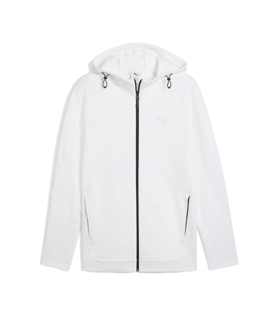 Sweat zippé blanc homme puma evostripes-1