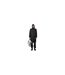 Unisex Adult  Long-sleeved Parka Black Rains-1