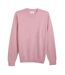 Mens Mullen Crew Neck Relaxed Fit Sweatshirt Pink Farah-1