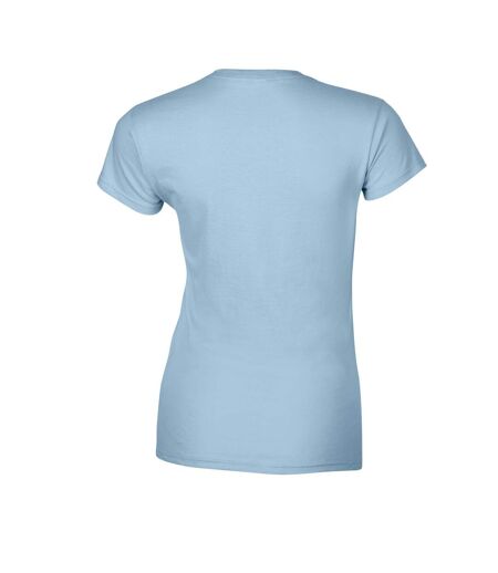 Gildan Womens/Ladies Softstyle Ringspun Cotton T-Shirt (Light Blue)