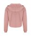 Sweat Court À Capuche Girlie Femme Vieux Rose AWDis-2