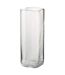 Vase Design Carré Droit 32cm Transparent-1
