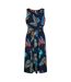 Womens/ladies nalani butterfly eco liva jumpsuit dark blue Weird Fish-1