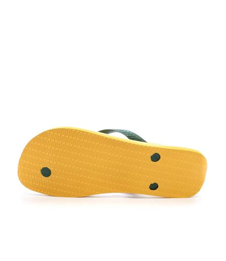 Tongs jaune/verte homme havaianas brasil logo - 41/42