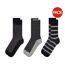 Lot De 3  Chaussettes Homme Noir Ted Baker-1