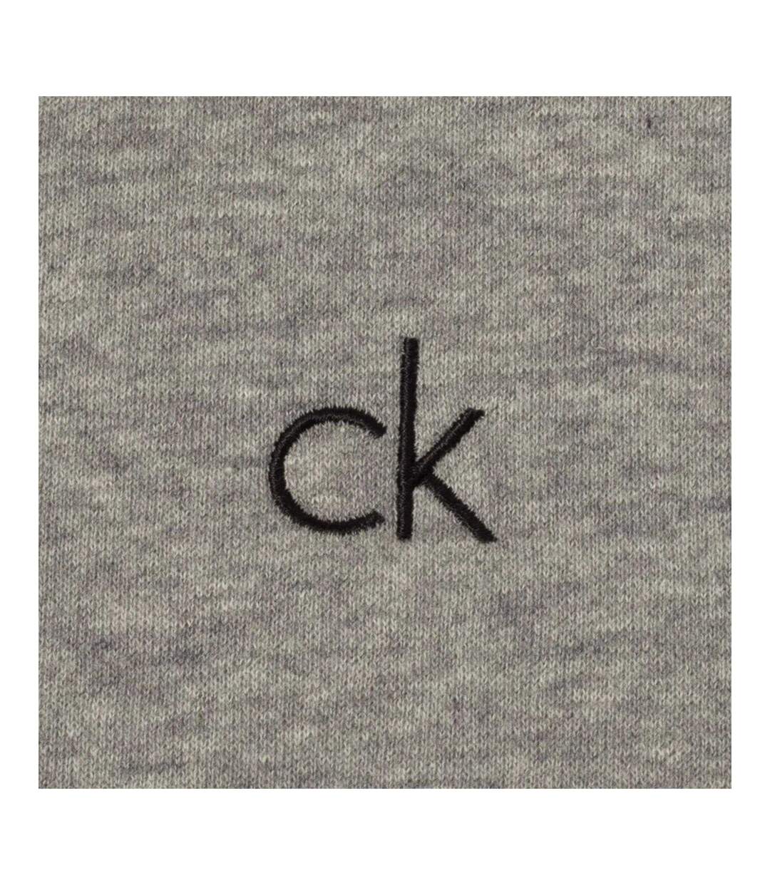 Pull Motif/style Logo Brodé Homme Gris Chiné Calvin Klein-4