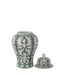 Vase Déco en Verre Victoria 51cm Vert & Blanc-2