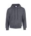 Sweat À Capuche Homme Gris Foncé Chiné Gildan-1