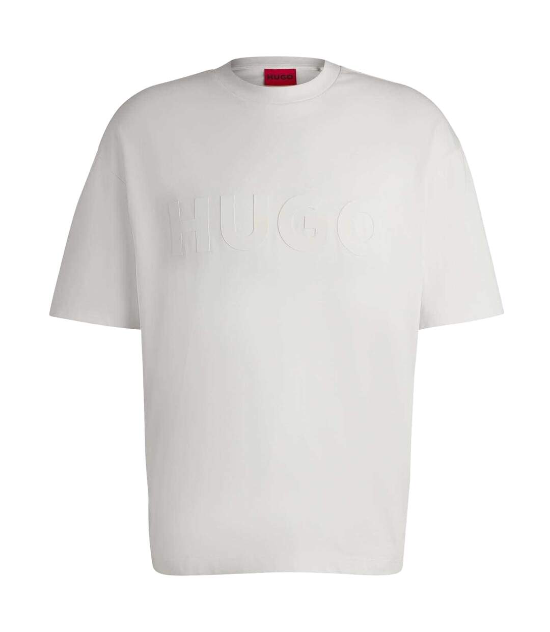 Mens Dinkee Logo Cotton Oversized T-shirt White Hugo-1