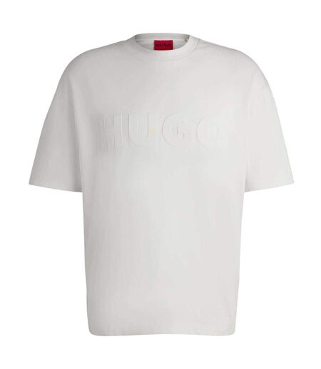 Mens Dinkee Logo Cotton Oversized T-shirt White Hugo