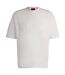 Mens Dinkee Logo Cotton Oversized T-shirt White Hugo-1