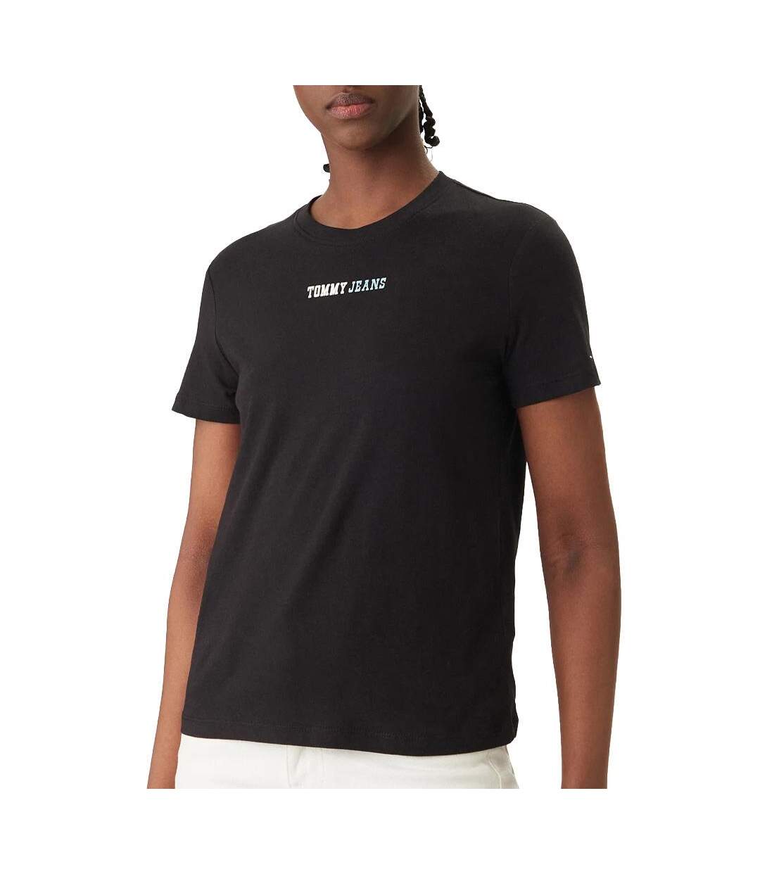 T-Shirt noir homme tommy hilfiger essential 123-1