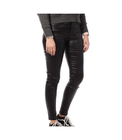 Pantalon skinny enduit Noir Monday Premium Paillettes